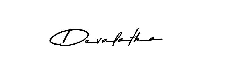 How to make Devalatha signature? Asem Kandis PERSONAL USE is a professional autograph style. Create handwritten signature for Devalatha name. Devalatha signature style 9 images and pictures png