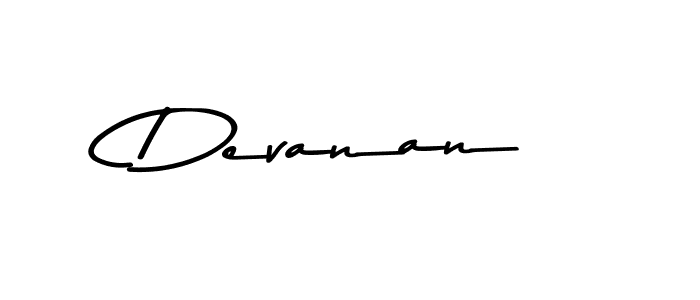 Make a beautiful signature design for name Devanan. With this signature (Asem Kandis PERSONAL USE) style, you can create a handwritten signature for free. Devanan signature style 9 images and pictures png