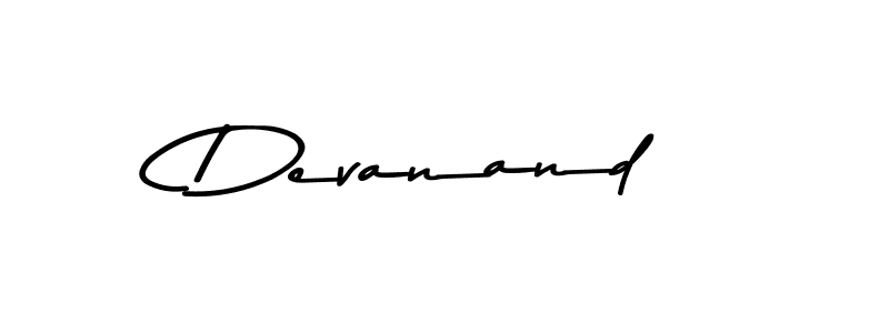 How to make Devanand name signature. Use Asem Kandis PERSONAL USE style for creating short signs online. This is the latest handwritten sign. Devanand signature style 9 images and pictures png