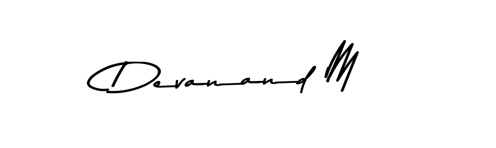 Make a beautiful signature design for name Devanand M. Use this online signature maker to create a handwritten signature for free. Devanand M signature style 9 images and pictures png