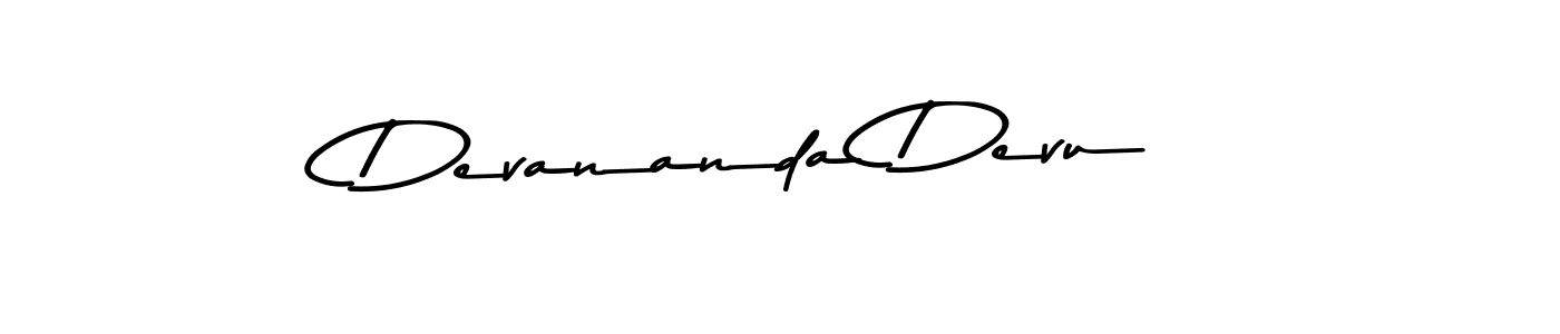 Make a beautiful signature design for name Devananda Devu. With this signature (Asem Kandis PERSONAL USE) style, you can create a handwritten signature for free. Devananda Devu signature style 9 images and pictures png