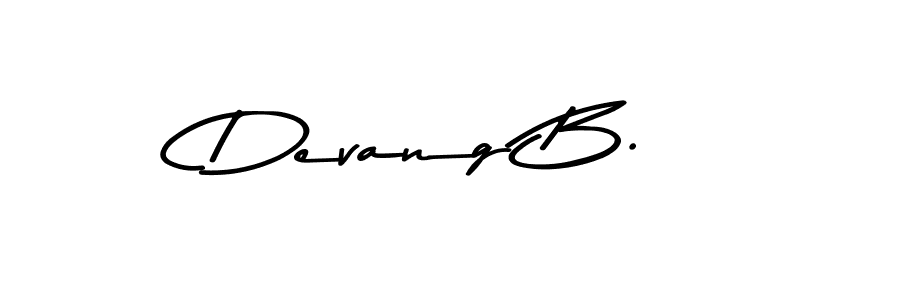 Use a signature maker to create a handwritten signature online. With this signature software, you can design (Asem Kandis PERSONAL USE) your own signature for name Devang B.. Devang B. signature style 9 images and pictures png