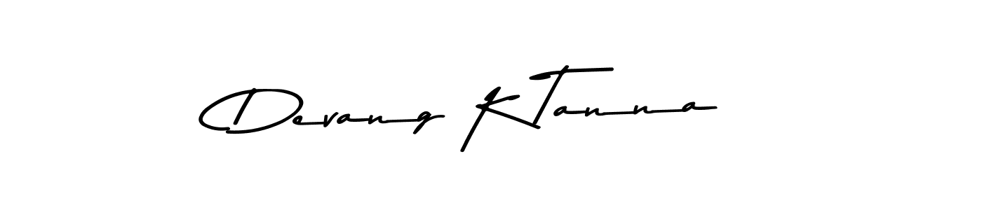 How to make Devang K Tanna signature? Asem Kandis PERSONAL USE is a professional autograph style. Create handwritten signature for Devang K Tanna name. Devang K Tanna signature style 9 images and pictures png