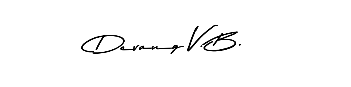 This is the best signature style for the Devang V. B. name. Also you like these signature font (Asem Kandis PERSONAL USE). Mix name signature. Devang V. B. signature style 9 images and pictures png