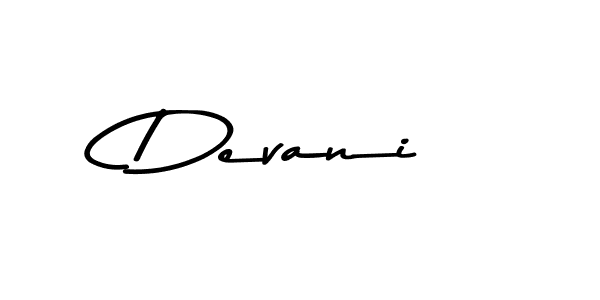 How to make Devani name signature. Use Asem Kandis PERSONAL USE style for creating short signs online. This is the latest handwritten sign. Devani signature style 9 images and pictures png