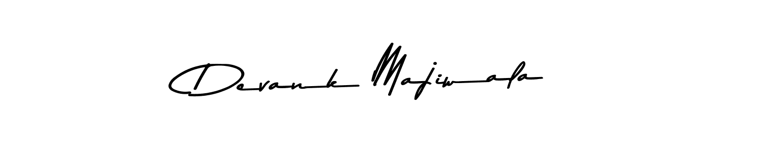 Asem Kandis PERSONAL USE is a professional signature style that is perfect for those who want to add a touch of class to their signature. It is also a great choice for those who want to make their signature more unique. Get Devank Majiwala name to fancy signature for free. Devank Majiwala signature style 9 images and pictures png