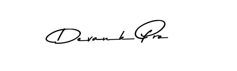 Create a beautiful signature design for name Devank Pro. With this signature (Asem Kandis PERSONAL USE) fonts, you can make a handwritten signature for free. Devank Pro signature style 9 images and pictures png