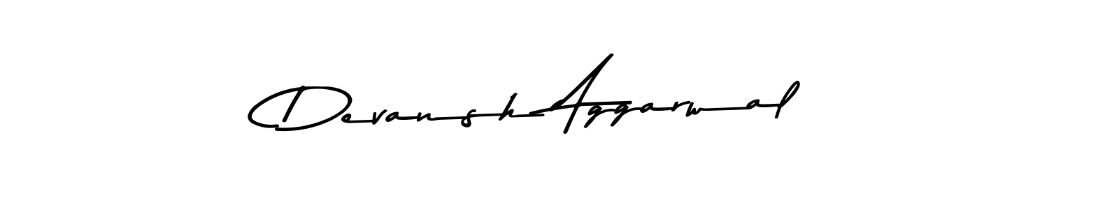 Use a signature maker to create a handwritten signature online. With this signature software, you can design (Asem Kandis PERSONAL USE) your own signature for name Devansh Aggarwal. Devansh Aggarwal signature style 9 images and pictures png