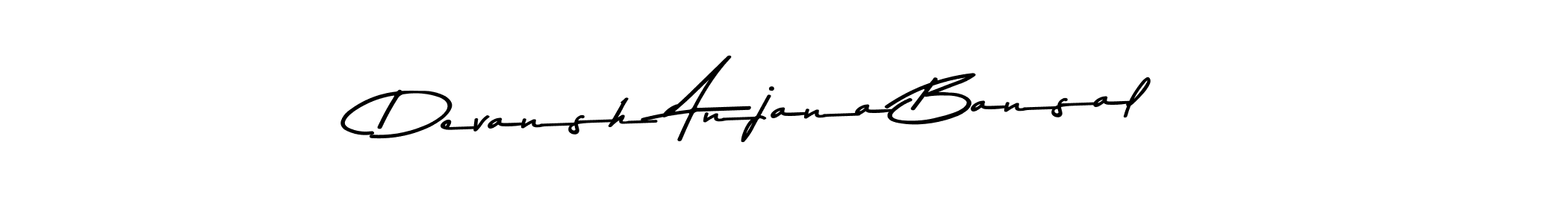 This is the best signature style for the Devansh Anjana Bansal name. Also you like these signature font (Asem Kandis PERSONAL USE). Mix name signature. Devansh Anjana Bansal signature style 9 images and pictures png