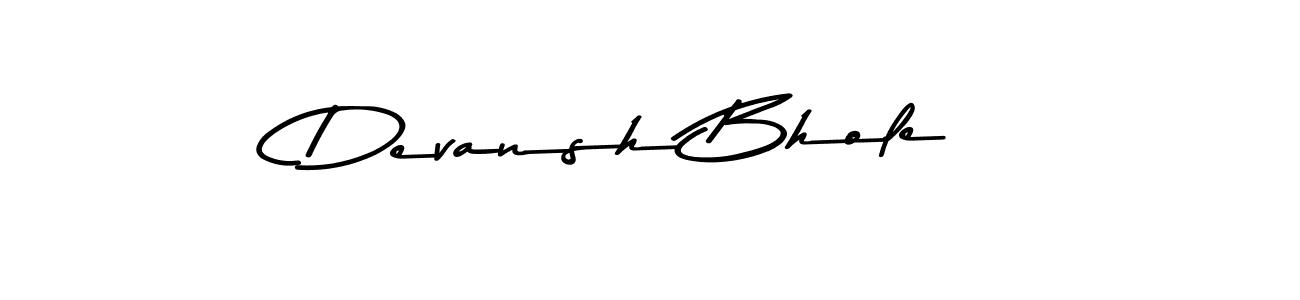 Similarly Asem Kandis PERSONAL USE is the best handwritten signature design. Signature creator online .You can use it as an online autograph creator for name Devansh Bhole. Devansh Bhole signature style 9 images and pictures png