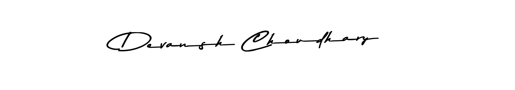 Devansh Choudhary stylish signature style. Best Handwritten Sign (Asem Kandis PERSONAL USE) for my name. Handwritten Signature Collection Ideas for my name Devansh Choudhary. Devansh Choudhary signature style 9 images and pictures png