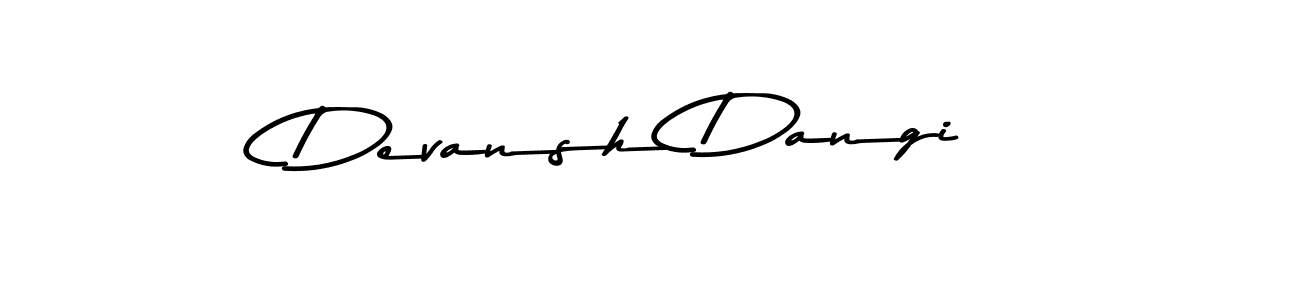 Use a signature maker to create a handwritten signature online. With this signature software, you can design (Asem Kandis PERSONAL USE) your own signature for name Devansh Dangi. Devansh Dangi signature style 9 images and pictures png