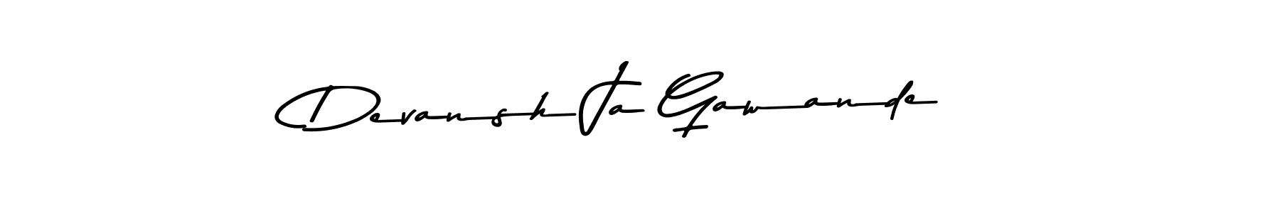 Make a short Devansh Ja Gawande signature style. Manage your documents anywhere anytime using Asem Kandis PERSONAL USE. Create and add eSignatures, submit forms, share and send files easily. Devansh Ja Gawande signature style 9 images and pictures png