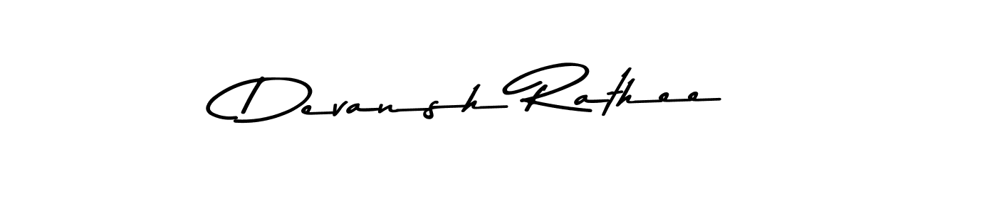 Make a beautiful signature design for name Devansh Rathee. With this signature (Asem Kandis PERSONAL USE) style, you can create a handwritten signature for free. Devansh Rathee signature style 9 images and pictures png