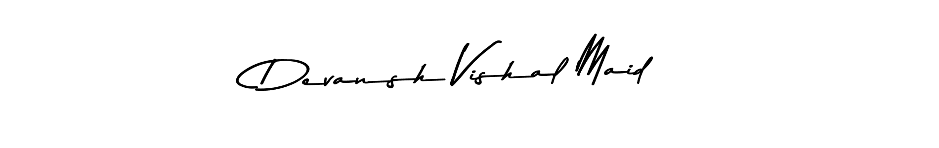 How to make Devansh Vishal Maid signature? Asem Kandis PERSONAL USE is a professional autograph style. Create handwritten signature for Devansh Vishal Maid name. Devansh Vishal Maid signature style 9 images and pictures png