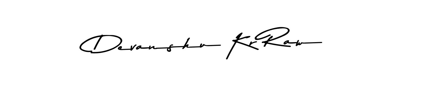 Design your own signature with our free online signature maker. With this signature software, you can create a handwritten (Asem Kandis PERSONAL USE) signature for name Devanshu Kr Raw. Devanshu Kr Raw signature style 9 images and pictures png