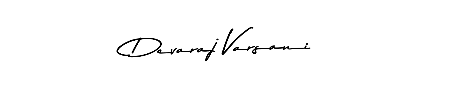 Devaraj Varsani stylish signature style. Best Handwritten Sign (Asem Kandis PERSONAL USE) for my name. Handwritten Signature Collection Ideas for my name Devaraj Varsani. Devaraj Varsani signature style 9 images and pictures png