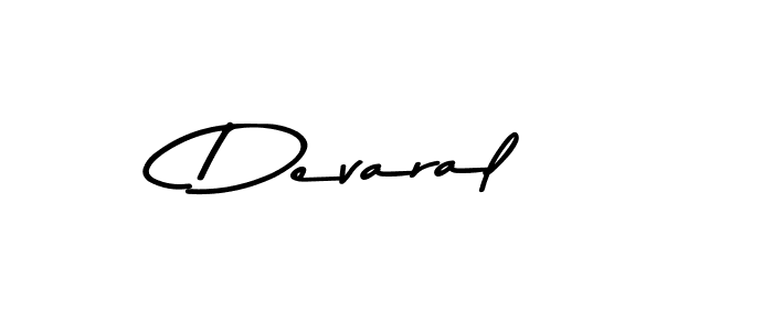 Create a beautiful signature design for name Devaral. With this signature (Asem Kandis PERSONAL USE) fonts, you can make a handwritten signature for free. Devaral signature style 9 images and pictures png