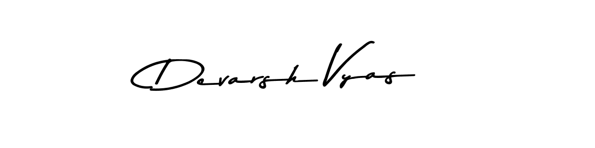 Asem Kandis PERSONAL USE is a professional signature style that is perfect for those who want to add a touch of class to their signature. It is also a great choice for those who want to make their signature more unique. Get Devarsh Vyas name to fancy signature for free. Devarsh Vyas signature style 9 images and pictures png