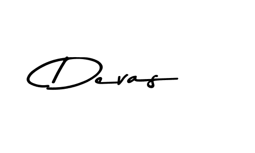 Create a beautiful signature design for name Devas. With this signature (Asem Kandis PERSONAL USE) fonts, you can make a handwritten signature for free. Devas signature style 9 images and pictures png