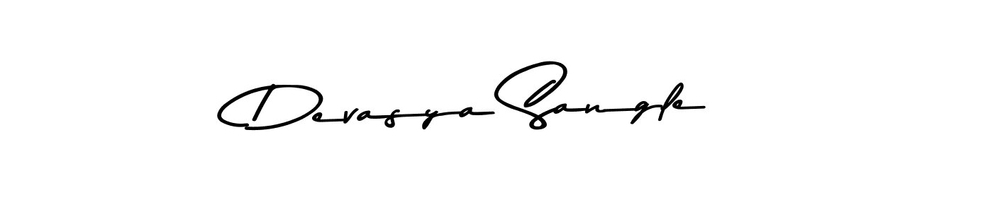 How to make Devasya Sangle signature? Asem Kandis PERSONAL USE is a professional autograph style. Create handwritten signature for Devasya Sangle name. Devasya Sangle signature style 9 images and pictures png
