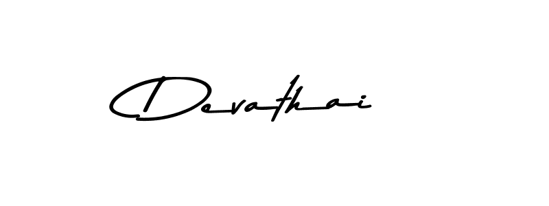 Design your own signature with our free online signature maker. With this signature software, you can create a handwritten (Asem Kandis PERSONAL USE) signature for name Devathai. Devathai signature style 9 images and pictures png
