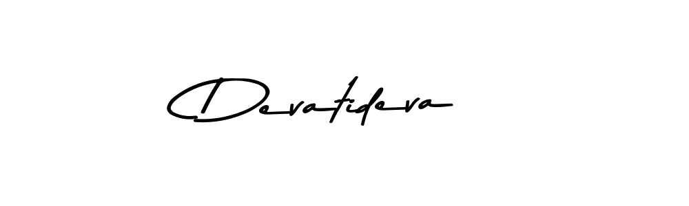 Create a beautiful signature design for name Devatideva. With this signature (Asem Kandis PERSONAL USE) fonts, you can make a handwritten signature for free. Devatideva signature style 9 images and pictures png