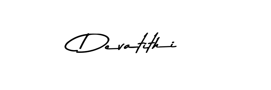 Design your own signature with our free online signature maker. With this signature software, you can create a handwritten (Asem Kandis PERSONAL USE) signature for name Devatithi. Devatithi signature style 9 images and pictures png