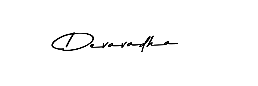 Use a signature maker to create a handwritten signature online. With this signature software, you can design (Asem Kandis PERSONAL USE) your own signature for name Devavadha. Devavadha signature style 9 images and pictures png