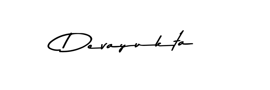 Create a beautiful signature design for name Devayukta. With this signature (Asem Kandis PERSONAL USE) fonts, you can make a handwritten signature for free. Devayukta signature style 9 images and pictures png