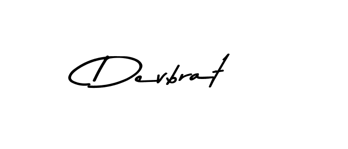 How to make Devbrat name signature. Use Asem Kandis PERSONAL USE style for creating short signs online. This is the latest handwritten sign. Devbrat signature style 9 images and pictures png