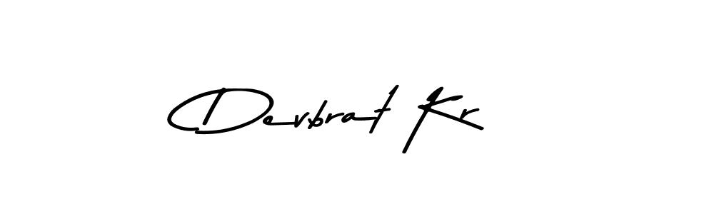 Make a beautiful signature design for name Devbrat Kr. With this signature (Asem Kandis PERSONAL USE) style, you can create a handwritten signature for free. Devbrat Kr signature style 9 images and pictures png