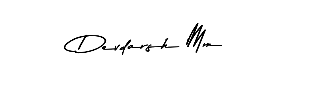 Also You can easily find your signature by using the search form. We will create Devdarsh Mm name handwritten signature images for you free of cost using Asem Kandis PERSONAL USE sign style. Devdarsh Mm signature style 9 images and pictures png