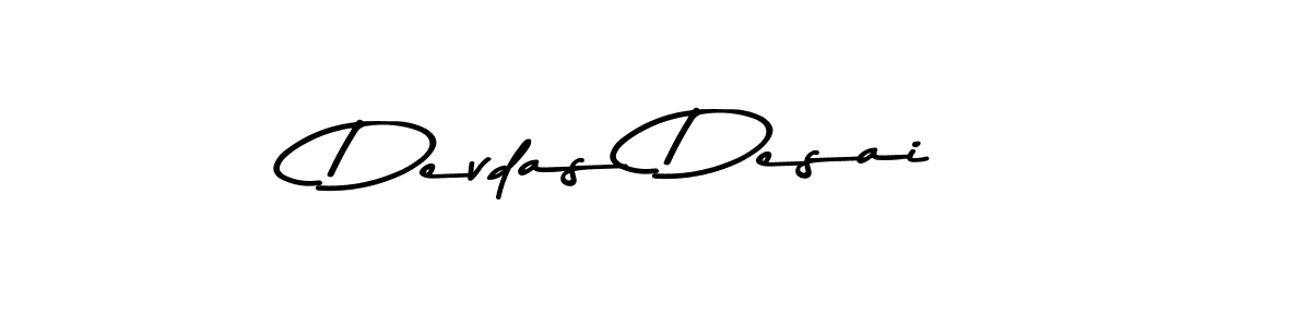 Design your own signature with our free online signature maker. With this signature software, you can create a handwritten (Asem Kandis PERSONAL USE) signature for name Devdas Desai. Devdas Desai signature style 9 images and pictures png