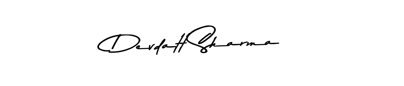 Devdatt Sharma stylish signature style. Best Handwritten Sign (Asem Kandis PERSONAL USE) for my name. Handwritten Signature Collection Ideas for my name Devdatt Sharma. Devdatt Sharma signature style 9 images and pictures png