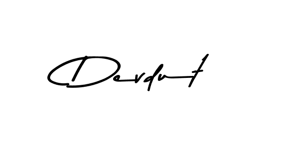 Make a beautiful signature design for name Devdut. With this signature (Asem Kandis PERSONAL USE) style, you can create a handwritten signature for free. Devdut signature style 9 images and pictures png
