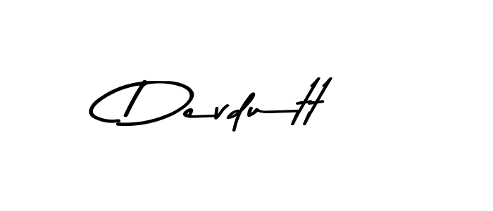 Devdutt stylish signature style. Best Handwritten Sign (Asem Kandis PERSONAL USE) for my name. Handwritten Signature Collection Ideas for my name Devdutt. Devdutt signature style 9 images and pictures png