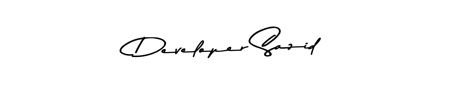 Asem Kandis PERSONAL USE is a professional signature style that is perfect for those who want to add a touch of class to their signature. It is also a great choice for those who want to make their signature more unique. Get Developer Sazid name to fancy signature for free. Developer Sazid signature style 9 images and pictures png