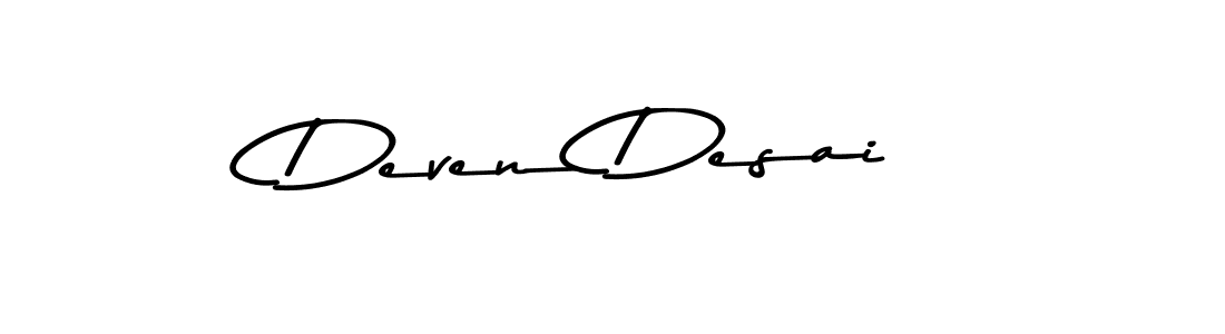 Use a signature maker to create a handwritten signature online. With this signature software, you can design (Asem Kandis PERSONAL USE) your own signature for name Deven Desai. Deven Desai signature style 9 images and pictures png