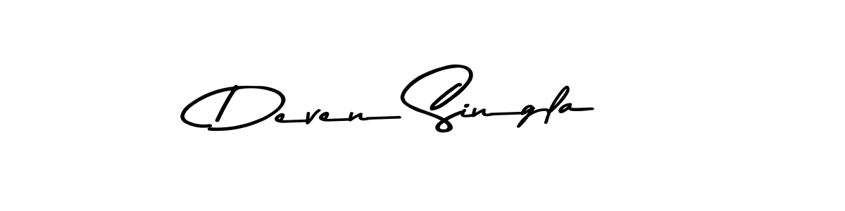 How to make Deven Singla signature? Asem Kandis PERSONAL USE is a professional autograph style. Create handwritten signature for Deven Singla name. Deven Singla signature style 9 images and pictures png
