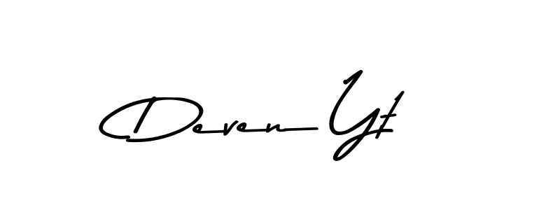 Also You can easily find your signature by using the search form. We will create Deven Yt name handwritten signature images for you free of cost using Asem Kandis PERSONAL USE sign style. Deven Yt signature style 9 images and pictures png