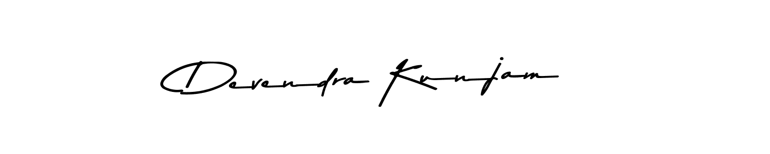 You should practise on your own different ways (Asem Kandis PERSONAL USE) to write your name (Devendra Kunjam) in signature. don't let someone else do it for you. Devendra Kunjam signature style 9 images and pictures png