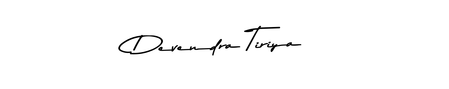 Create a beautiful signature design for name Devendra Tiriya. With this signature (Asem Kandis PERSONAL USE) fonts, you can make a handwritten signature for free. Devendra Tiriya signature style 9 images and pictures png