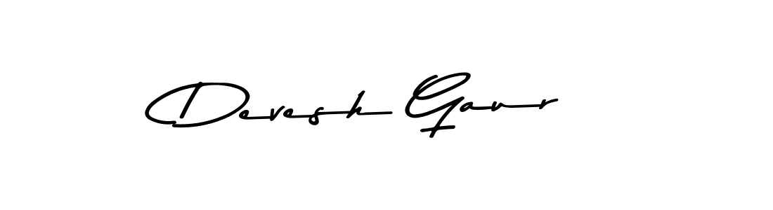 Devesh Gaur stylish signature style. Best Handwritten Sign (Asem Kandis PERSONAL USE) for my name. Handwritten Signature Collection Ideas for my name Devesh Gaur. Devesh Gaur signature style 9 images and pictures png