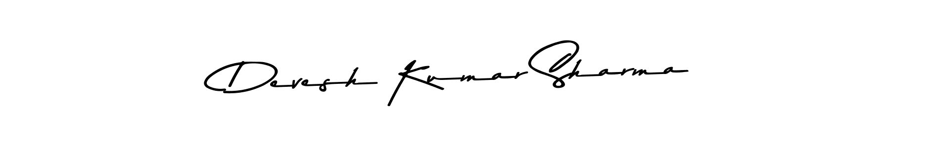 The best way (Asem Kandis PERSONAL USE) to make a short signature is to pick only two or three words in your name. The name Devesh Kumar Sharma include a total of six letters. For converting this name. Devesh Kumar Sharma signature style 9 images and pictures png