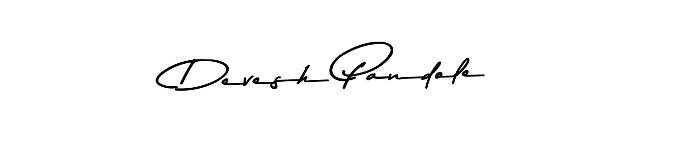 How to make Devesh Pandole signature? Asem Kandis PERSONAL USE is a professional autograph style. Create handwritten signature for Devesh Pandole name. Devesh Pandole signature style 9 images and pictures png