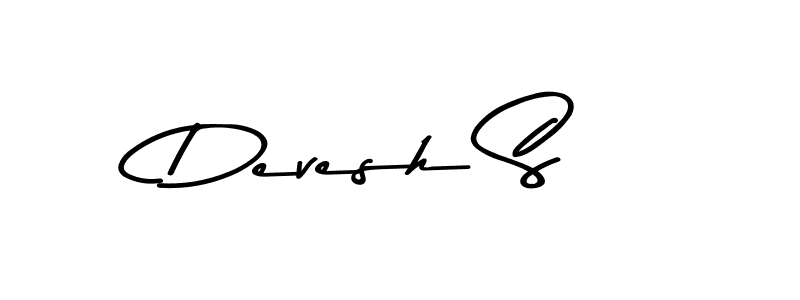 You can use this online signature creator to create a handwritten signature for the name Devesh S. This is the best online autograph maker. Devesh S signature style 9 images and pictures png