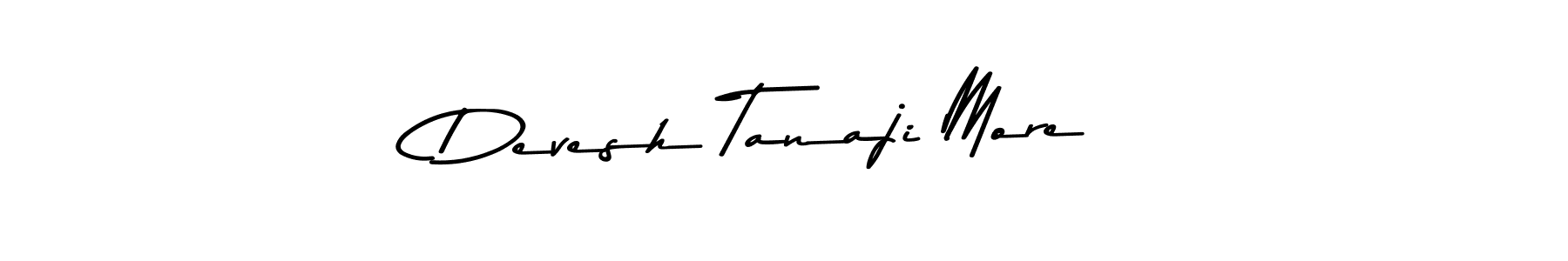 Also You can easily find your signature by using the search form. We will create Devesh Tanaji More name handwritten signature images for you free of cost using Asem Kandis PERSONAL USE sign style. Devesh Tanaji More signature style 9 images and pictures png