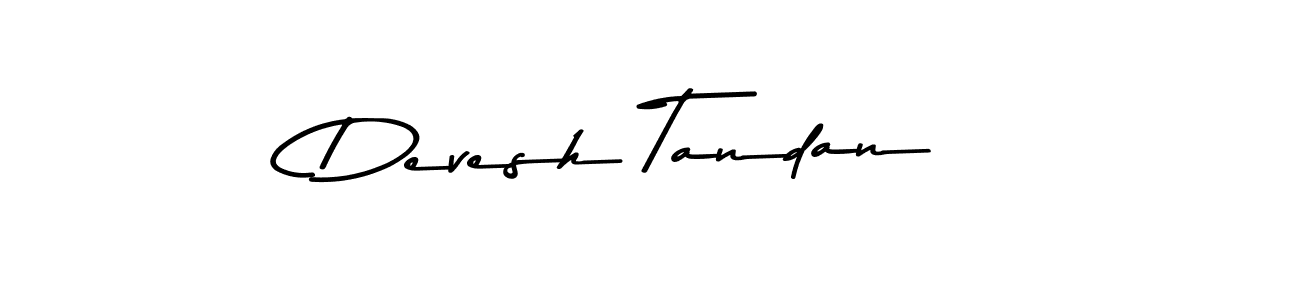 Devesh Tandan stylish signature style. Best Handwritten Sign (Asem Kandis PERSONAL USE) for my name. Handwritten Signature Collection Ideas for my name Devesh Tandan. Devesh Tandan signature style 9 images and pictures png