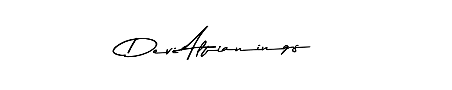 Here are the top 10 professional signature styles for the name Devi Alfianings. These are the best autograph styles you can use for your name. Devi Alfianings signature style 9 images and pictures png